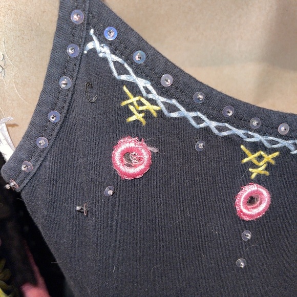 VTG Beaded Stitched Betsey Johnson Dress - Picture 4 of 6